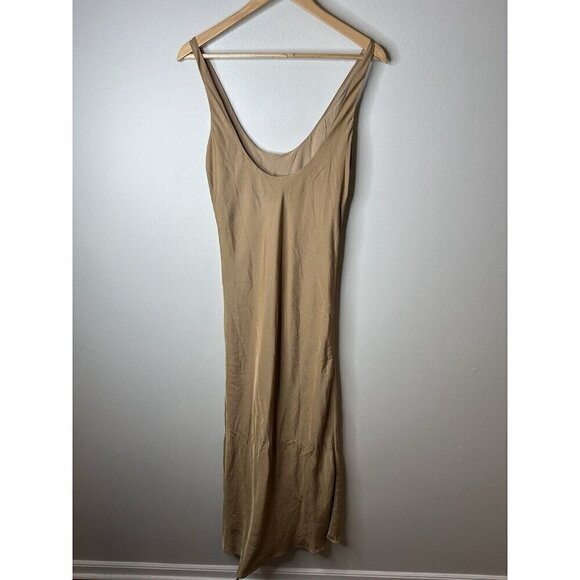 Line & Dot Revolve Slip Dress Womens S Sleeveless Midi Satin Fairy Coquette Y2K - Picture 8 of 14